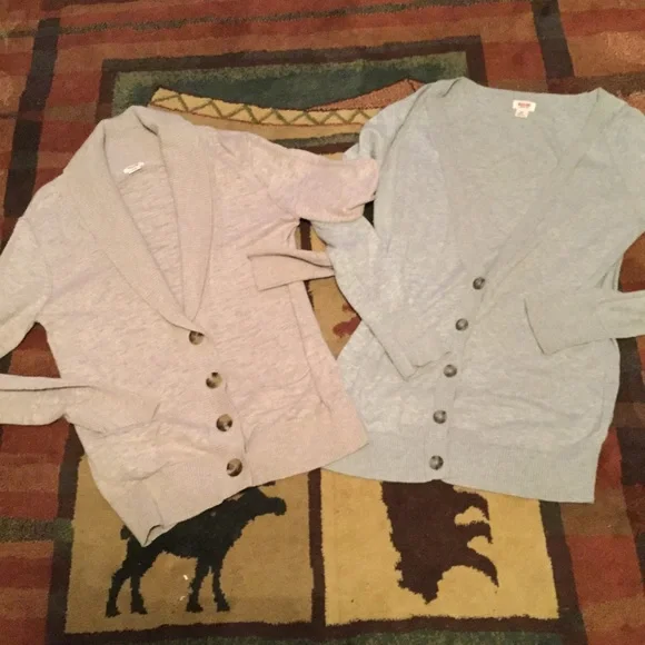 BLACK  COTTON Cardigan NPLC MOSSIMO SUPPLY CO Size M/L - Picture 7 of 16